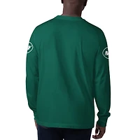 T-shirt à manches longues pour hommes Starter Green New York Jets Clutch Hit