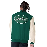 Men's Starter Green New York Jets Complete Game Varsity Full-Snap Jacket