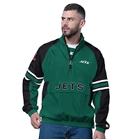 Pull demi-zippé vert pour homme des New York Jets