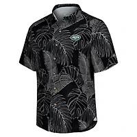 Chemise boutonnée Tommy Bahama noire New York Jets Sport Vine Line pour hommes