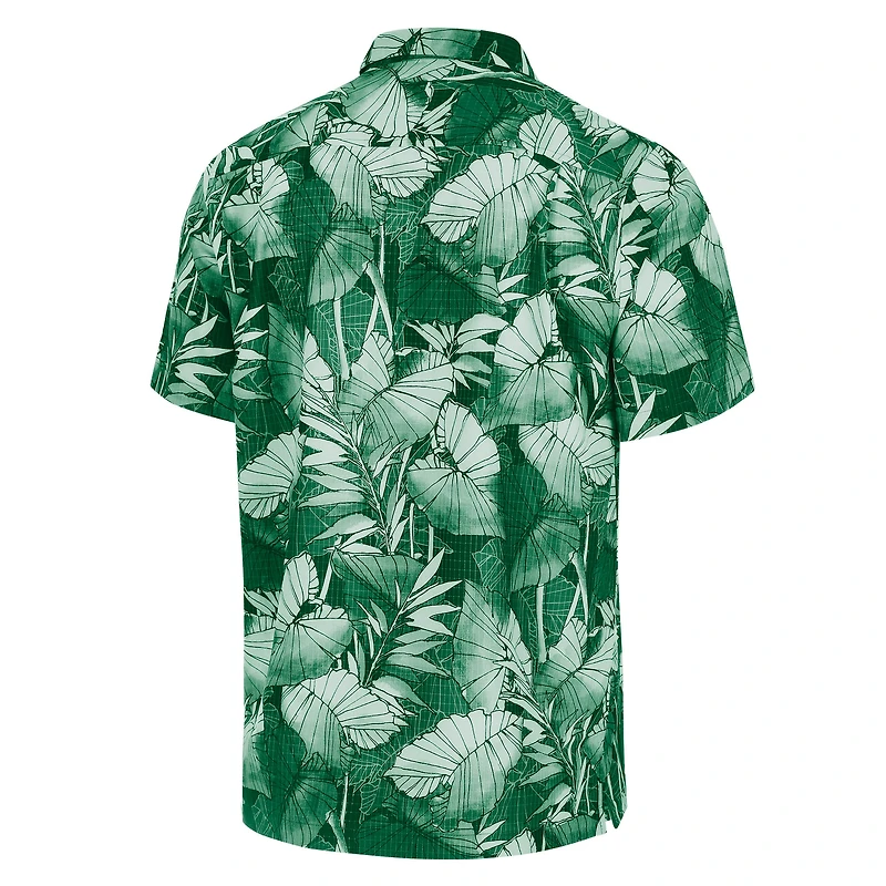 Chemise boutonnée verte Tommy Bahama pour homme New York Jets Big & Tall Coast Nuevo Fronds IslandZone