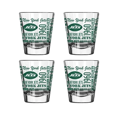 Ensemble de 4 verres à shot de 6 cl (2 oz) New York Jets