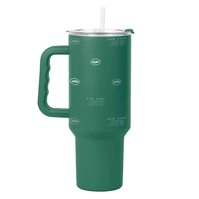 Verre à revêtement en poudre Step and Repeat de 40 oz des New York Jets