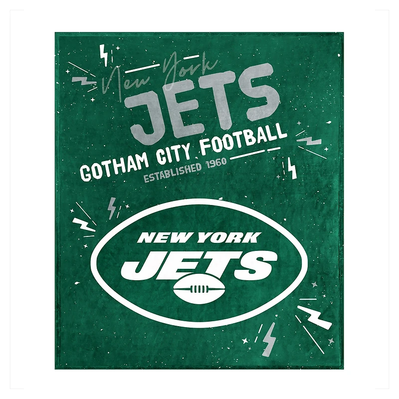 Couverture en peluche des Jets de New York 60" x 70"