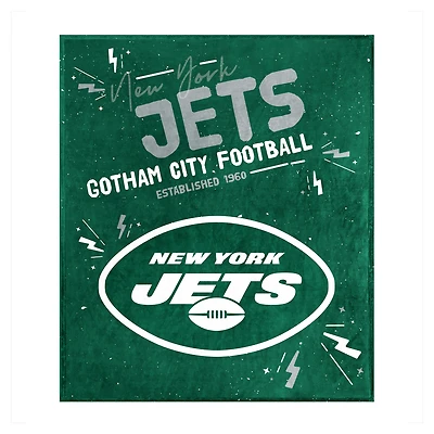 Couverture en peluche des Jets de New York 60" x 70"
