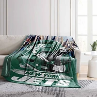 Couverture de croquis de la ville des Jets de New York 66 po x 90 po