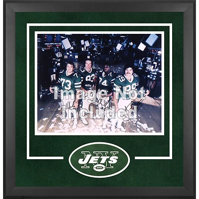 Cadre photo horizontal de luxe New York Jets 16'' x 20'' avec logo de l'équipe