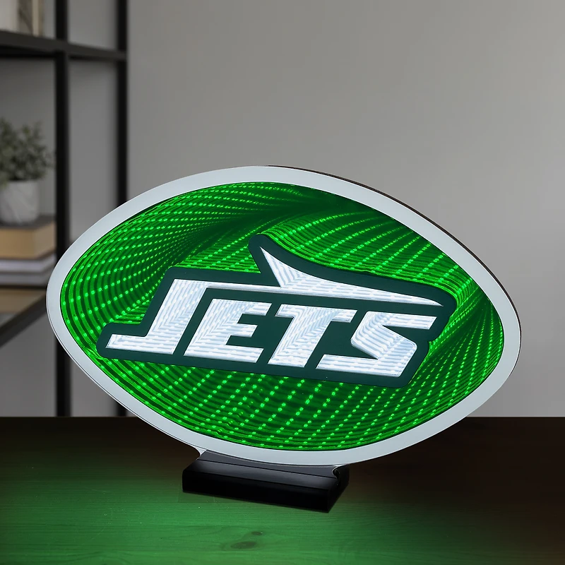 Lumière LED Infinity avec logo des New York Jets