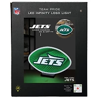 Lumière LED Infinity avec logo des New York Jets