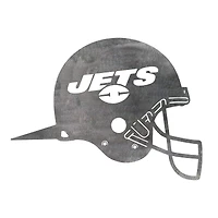 Pointe de casque d'art de jardin en métal des Jets de New York