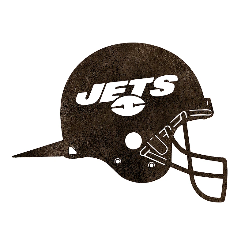 New York Jets Metal Garden Art Helmet Spike