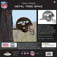 New York Jets Metal Garden Art Helmet Spike