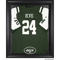 New York Jets Throwback Logo 1998 - 2018 Black Frame Jersey Display Case