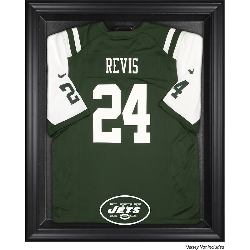 Vitrine pour maillot à cadre noir avec logo rétro des New York Jets (1998-2018)