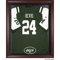 New York Jets Throwback Logo 1998 - 2018 Mahogany Frame Jersey Display Case