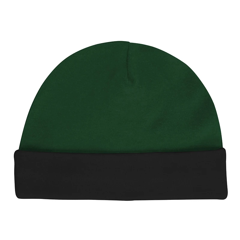 Ensemble body, bavoir et bonnet en tricot pour nouveau-né bébé des New York Jets Dynamic Duo