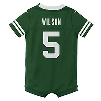 Newborn & Infant Nike Garrett Wilson Legacy Green New York Jets Game Romper Jersey