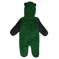 Newborn Outerstuff  Green New York Jets Teddy Fleece Bunting Full-Zip Sleeper