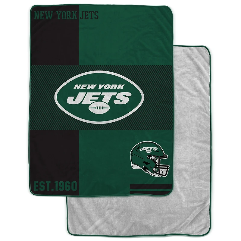Couverture Sherpa Pegasus New York Jets 60" x 80"