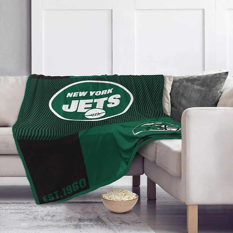 Couverture Sherpa Pegasus New York Jets 60" x 80"