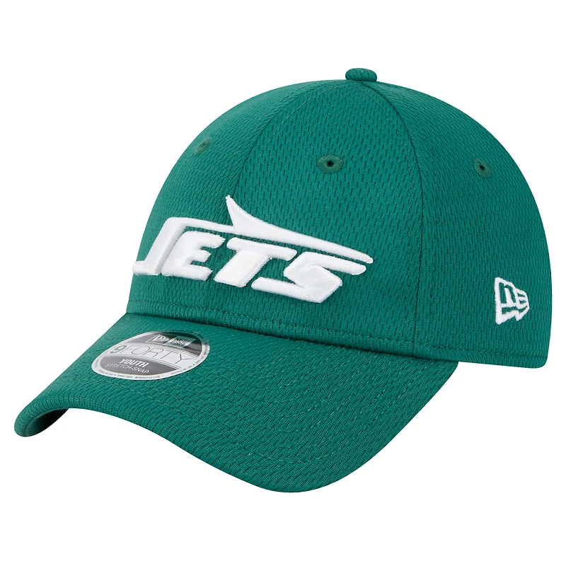 Casquette ajustable New Era Green Main 9FORTY des New York Jets pour enfants d'âge préscolaire