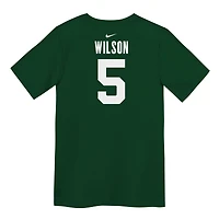 T-shirt Nike préscolaire avec nom et numéro de joueur des New York Jets Garrett Wilson vert