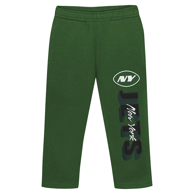 Toddler Green New York Jets Coin Toss Pullover Fleece Hoodie & Pants Set