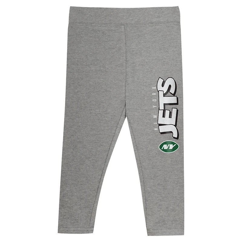Ensemble deux pièces pour tout-petits avec haut à capuche manches longues et leggings New York Jets Club House