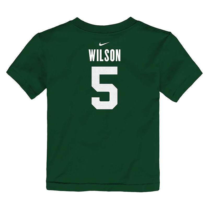 T-shirt Nike pour tout-petit avec nom et numéro de joueur Garrett Wilson des New York Jets vert