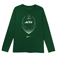 T-shirt à manches longues Nike vert pour tout-petit des New York Jets Legend Icon