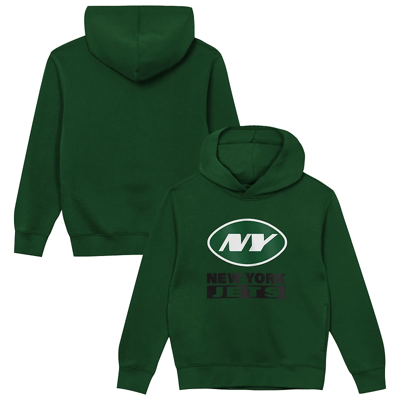 Sweat à capuche vert New York Jets pour tout-petits Outerstuff Back to Basics