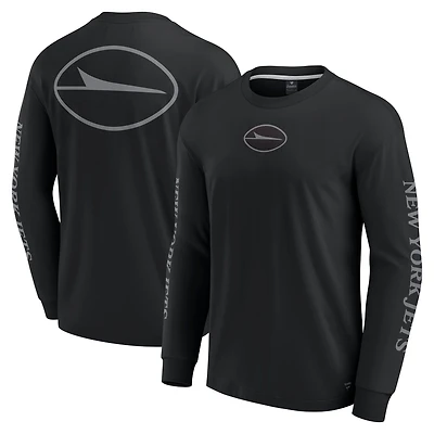 Unisex Fanatics Black New York Jets Elements Strive Long Sleeve T-Shirt