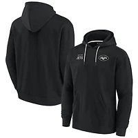 Sweat à capuche unisexe Fanatics noir New York Jets Elements en polaire super douce