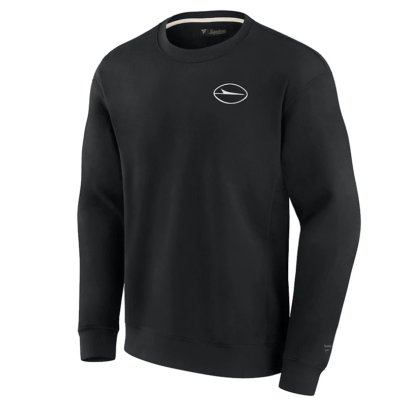 Unisex Fanatics Black New York Jets Elements Super Soft Pullover Sweatshirt