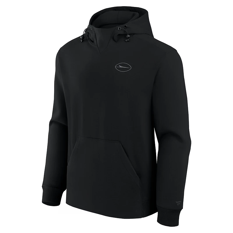 Unisex Fanatics Black New York Jets Front Office Tonal Tri-Blend Pullover Hoodie