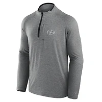 Unisex Fanatics Charcoal New York Jets Front Office Performance Primary Quarter-Zip Jacket