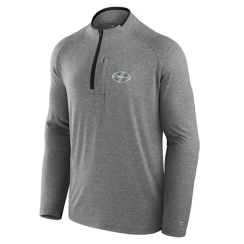 Veste unisexe à fermeture éclair quart de tour Front Office Performance des New York Jets couleur anthracite Fanatics