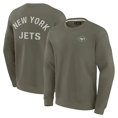 Unisex Fanatics Olive New York Jets Elements Super Soft Pullover Sweatshirt