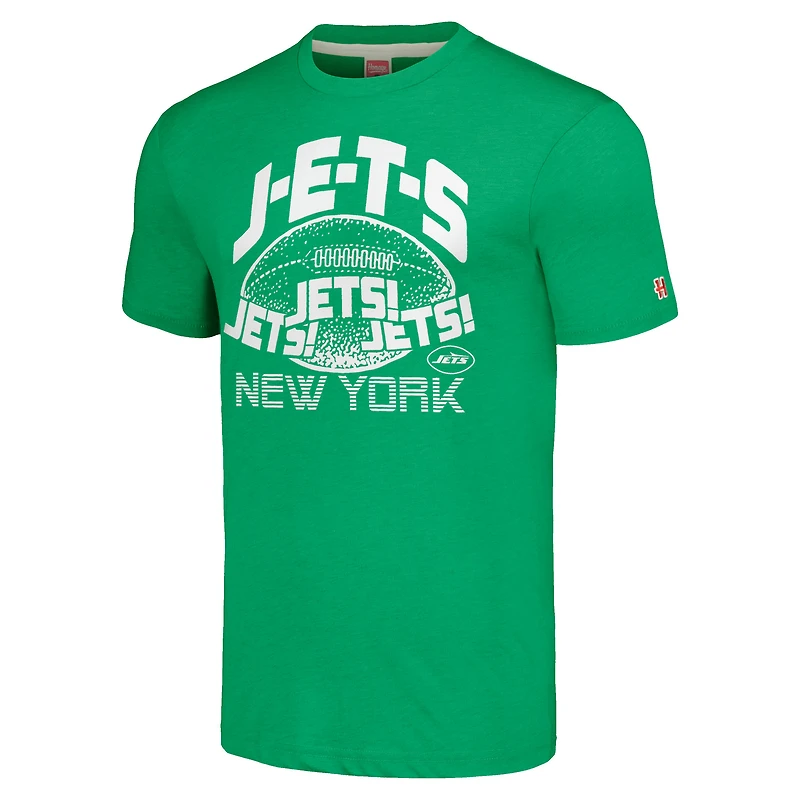 Unisex Homage Green New York Jets J-E-T-S Tri-Blend T-Shirt