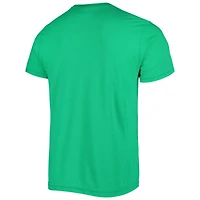 T-shirt unisexe Hommage Joe Namath Heather Green New York Jets Caricature Retired Player Tri-Blend