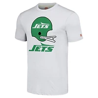 T-shirt triple mélange unisexe Hommage blanc des New York Jets avec grand casque