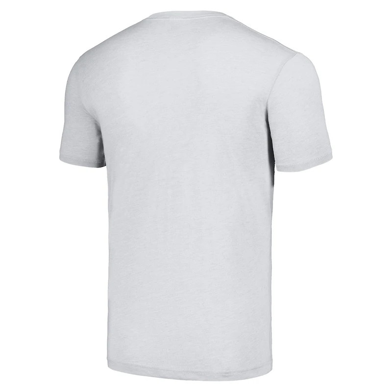 T-shirt triple mélange unisexe Hommage blanc des New York Jets avec grand casque