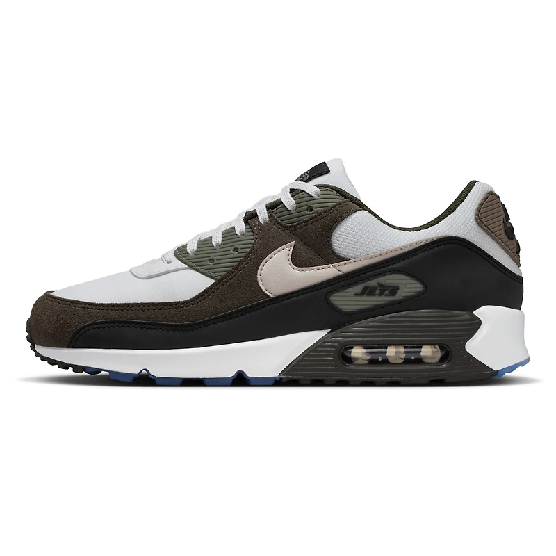 Chaussures Nike Air Max 90 unisexes blanches New York Jets Collection 2025 Rivalries