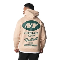 Sweat à capuche unisexe en polaire crème New York Jets de The Wild Collective