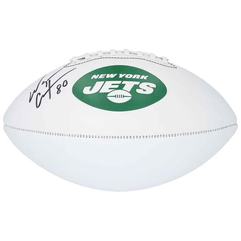 Ballon de football Franklin White Panel autographié par Wayne Chrebet, New York Jets