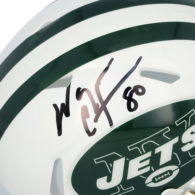 Wayne Chrebet, casque Riddell rétro Speed ​​1998-2018 autographié par les New York Jets