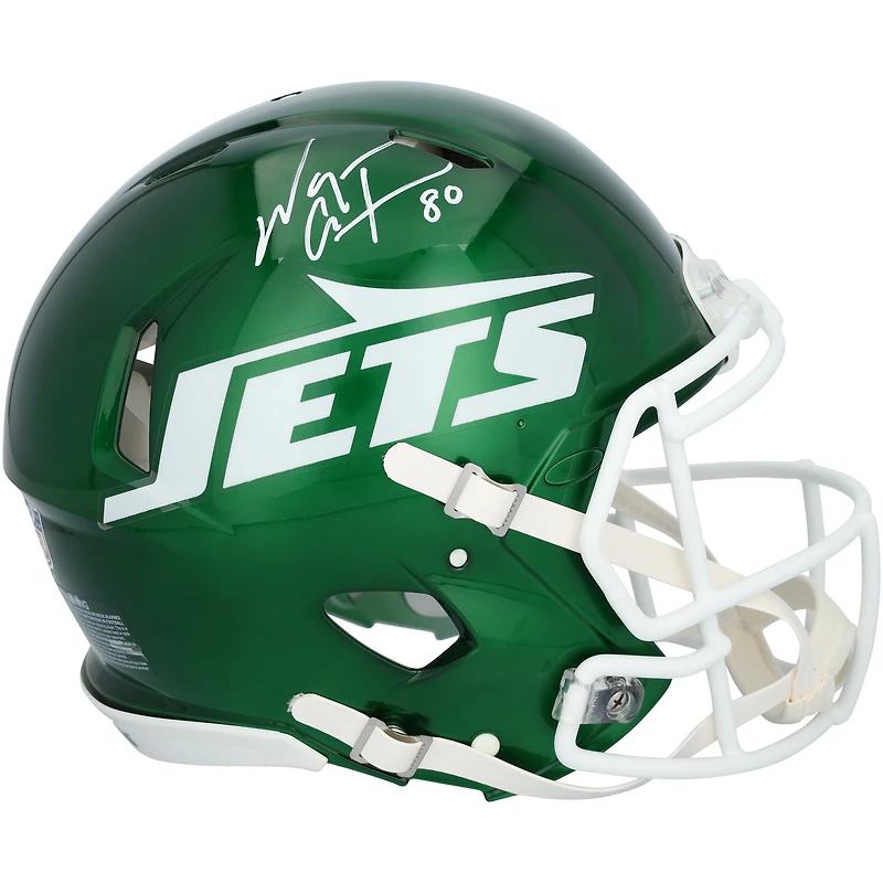Casque Riddell 2024 Speed ​​authentique autographié par Wayne Chrebet des New York Jets