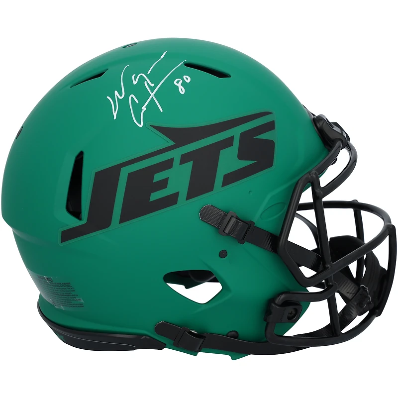 Casque Riddell Rave Speed ​​authentique autographié par Wayne Chrebet des New York Jets