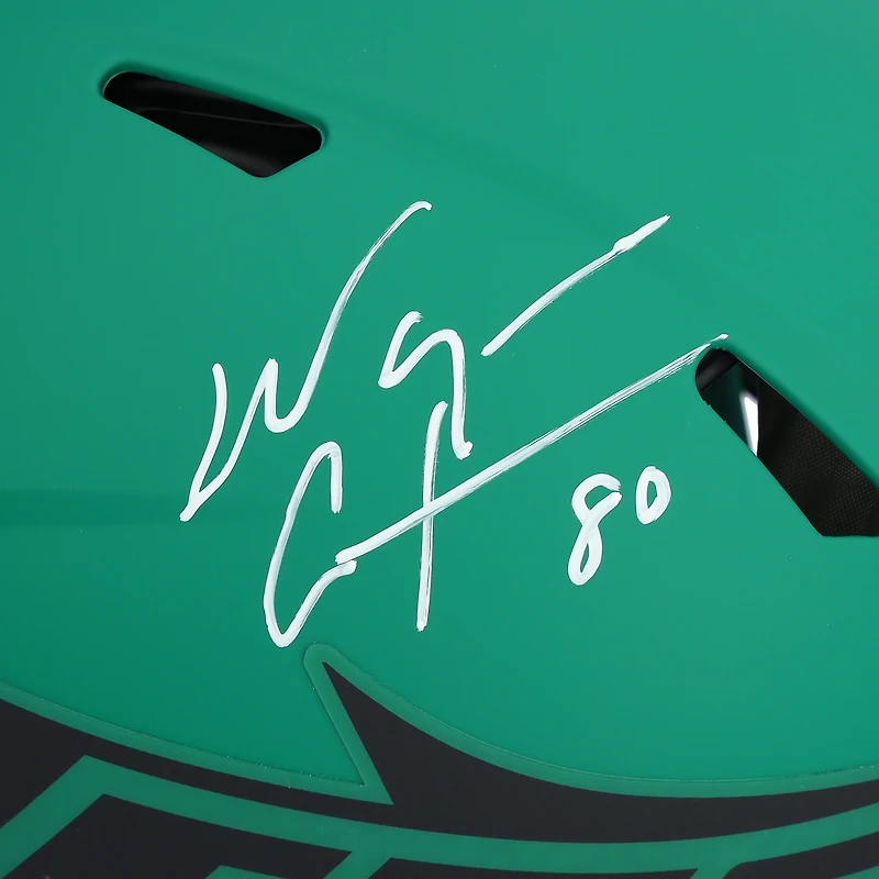 Casque Riddell Rave Speed ​​authentique autographié par Wayne Chrebet des New York Jets