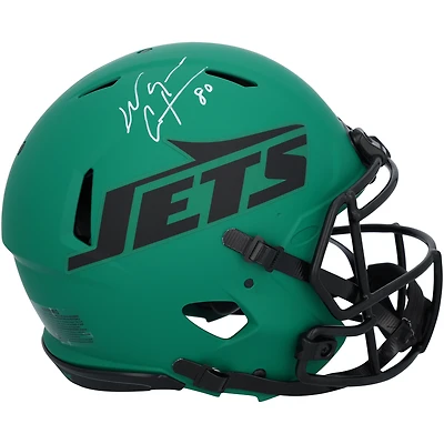 Casque Riddell Rave Speed ​​authentique autographié par Wayne Chrebet des New York Jets